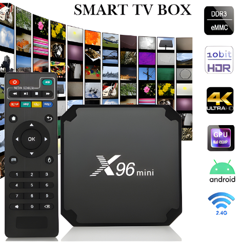 MEGA Alat ubah tv biasa jadi smart tv Android - X96 Mini Smart TV Box Android 9 DDR3 1GB 8GB