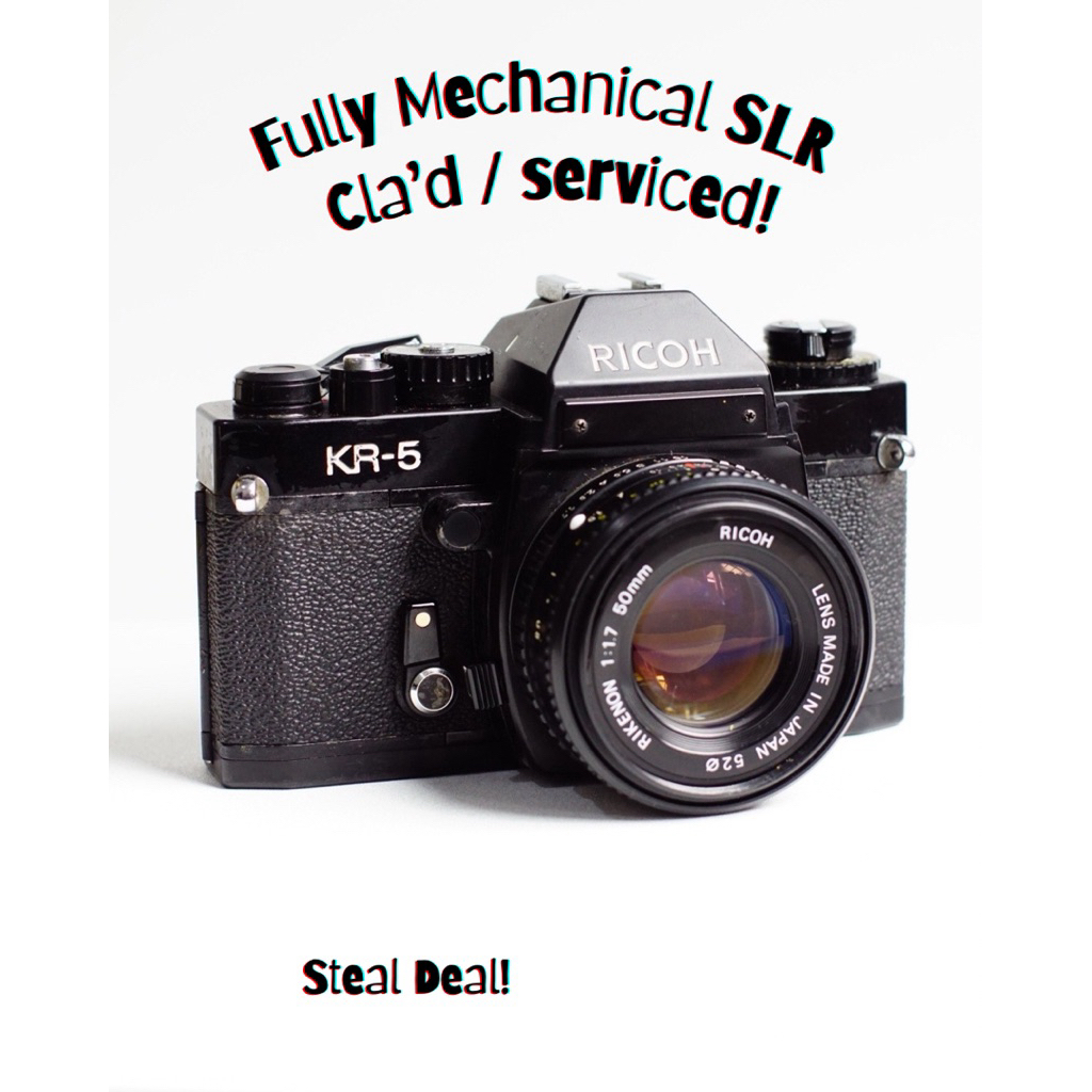 Ricoh KR-5 Fully Mechanical Analog SLR