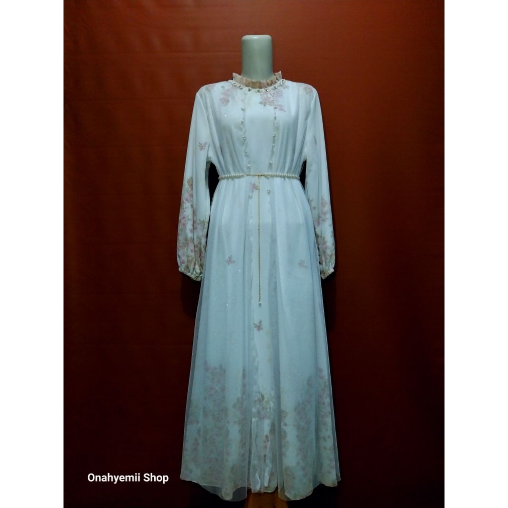 Midi Dres motif bunga