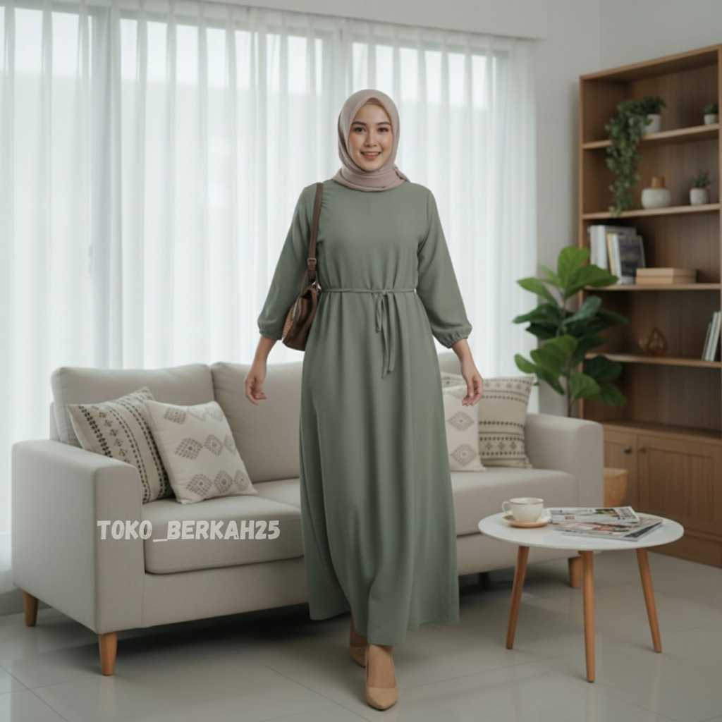 Gamis Aureliyah Danira Dress Premium // Gamis Mama Cantik // Gaun Muslimah Gamis Polos Danira