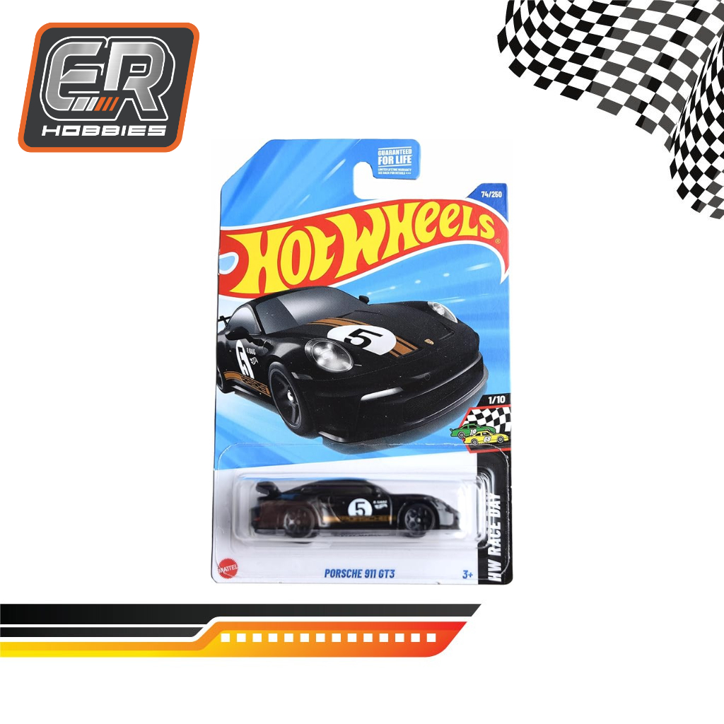 Hot Wheels Porsche 911 GT3 Hitam
