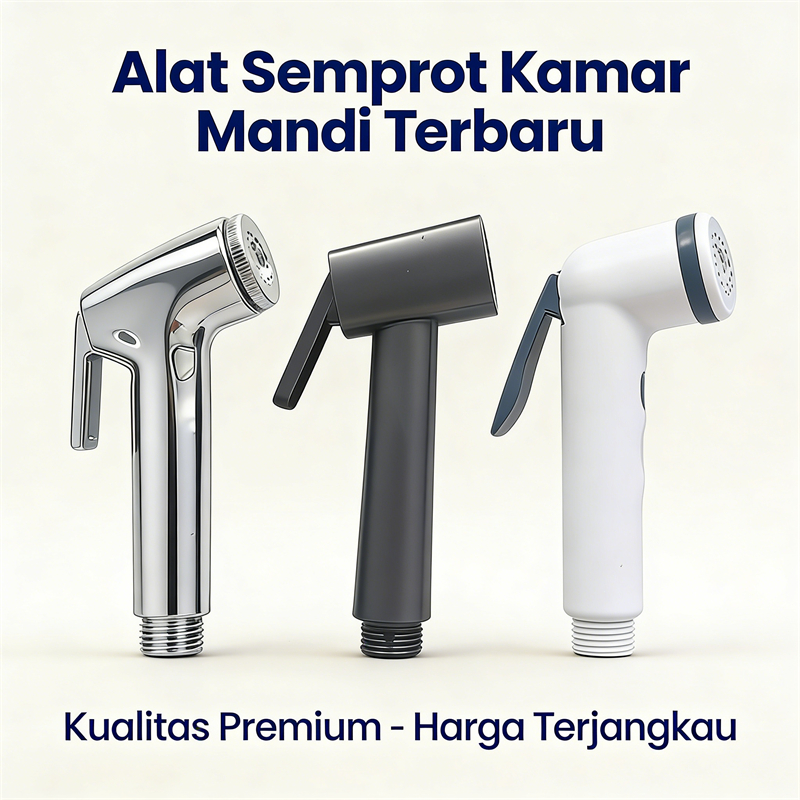 Jet Shower Closet duduk Toilet / ShowerSet Kepala Selang Holder Jet Spray Toilet BidetKloset/Shower 