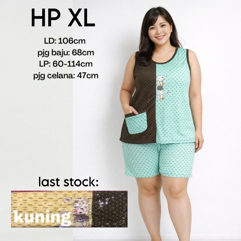 BAJU TIDUR BERIS HP XL baju tidur yukensi bahan kaos (cats)