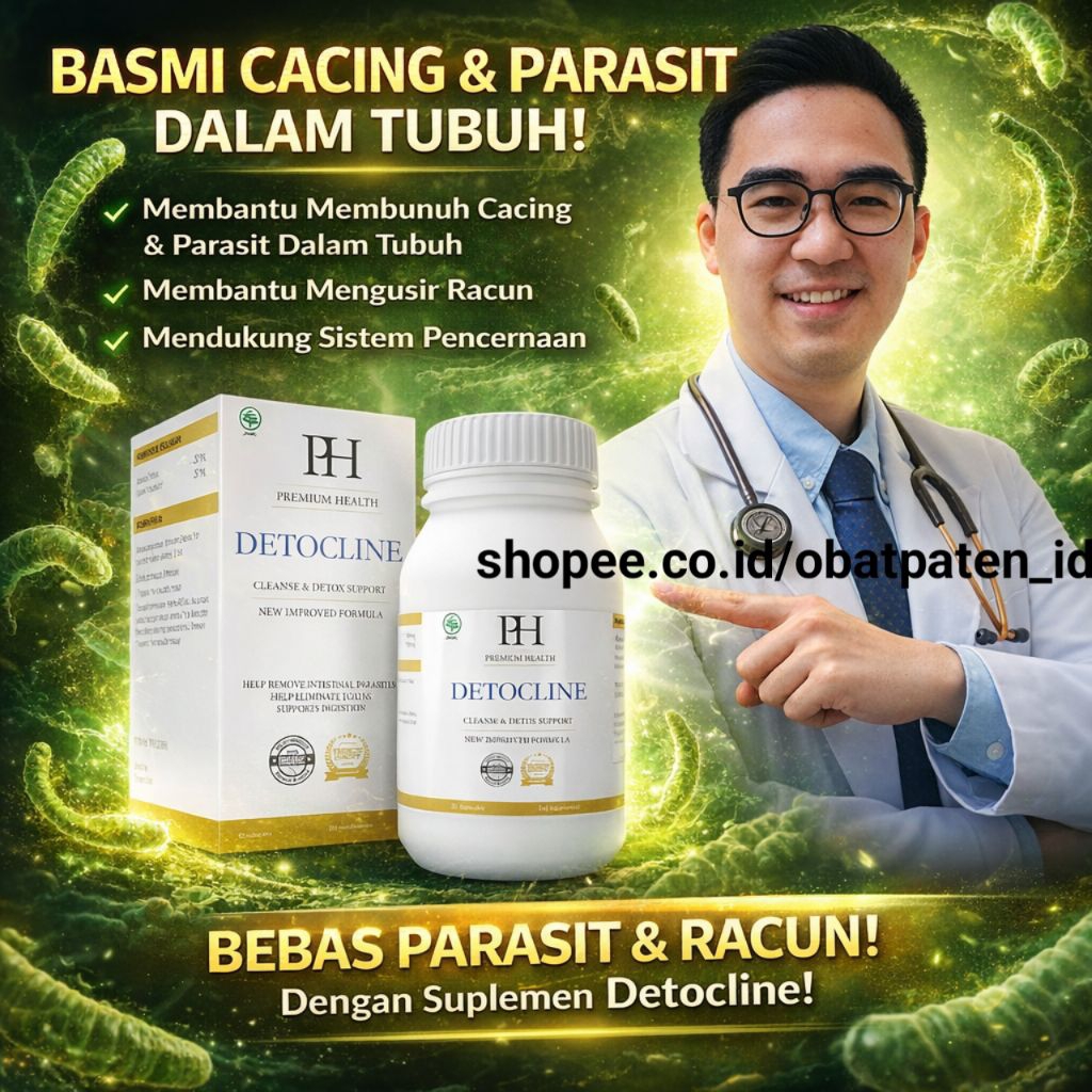 Detocline Obat Parasit Asli Original - Obat Parasit Dalam Tubuh Manusia