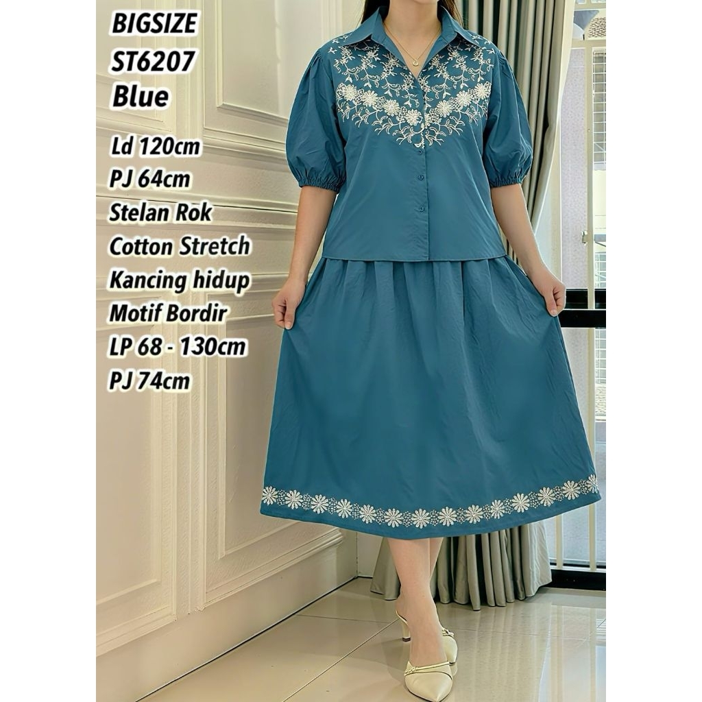 STELAN ROK JUMBO KATUN BORDIR