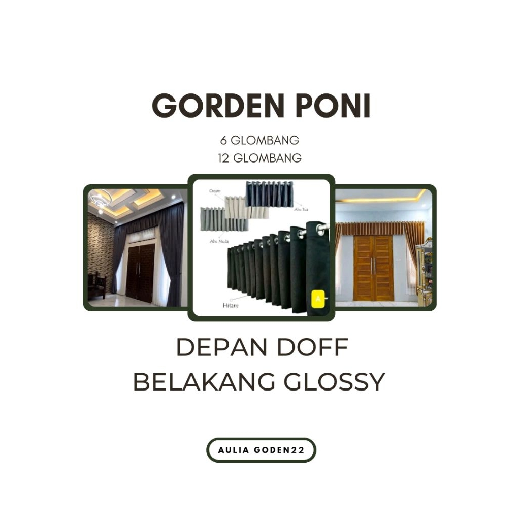 Gorden Poni Gorden Blackout Safron Poni Gorden Minimalis Gorden Poni