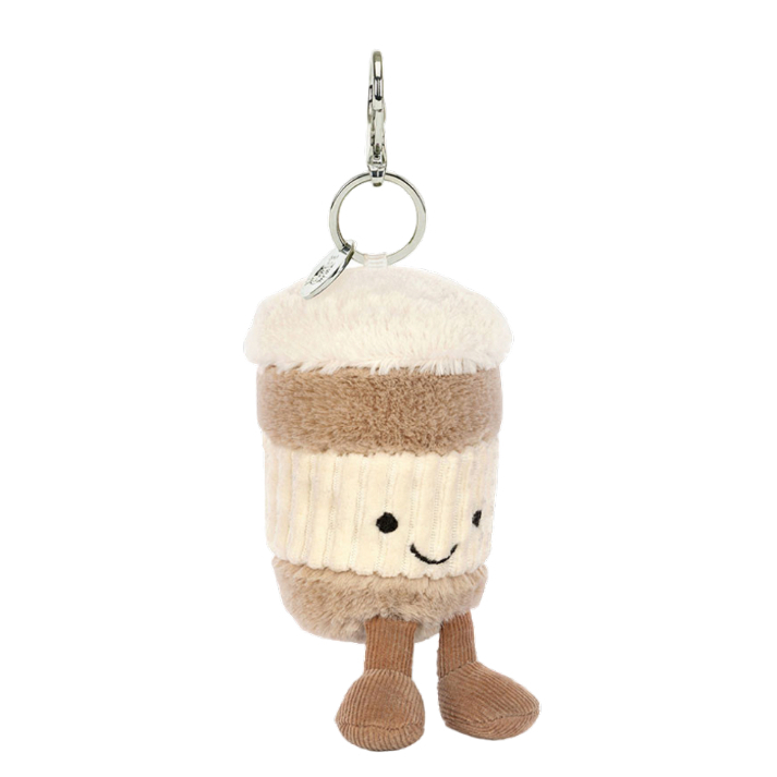 JELLYCAT Amuseables Coffee-To-Go Bag Charm | Gantungan Tas Boneka Jellycat ORIGINAL