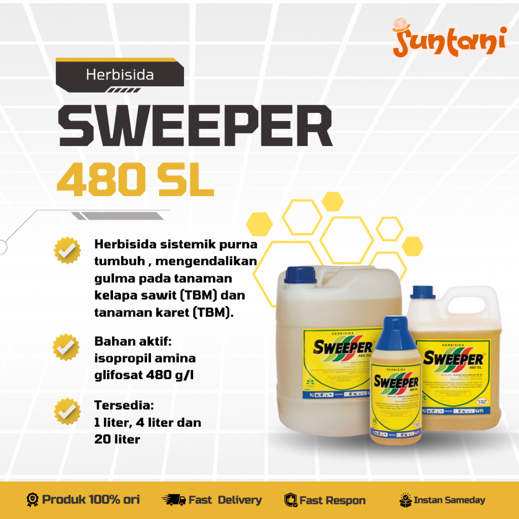HERBISIDA SWEEPER 480 SL 1 Liter