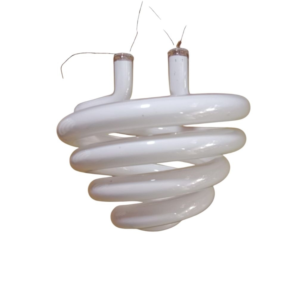 Kaca lampu triband spiral payung 45wtt, kaca spiral unik