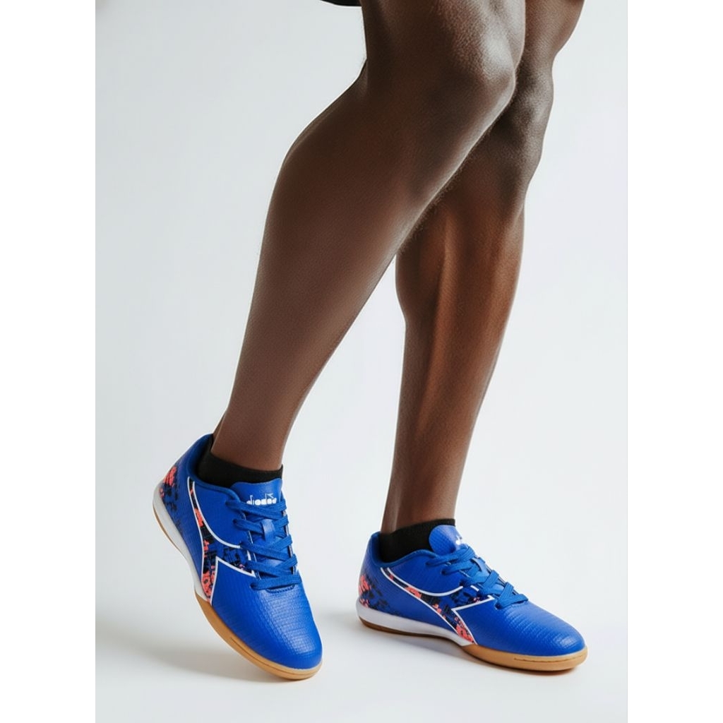 Diadora Guscar JR Blue Original Sepatu Futsal Anak Laki-Laki |Boys Kids Futsal Shoes Original