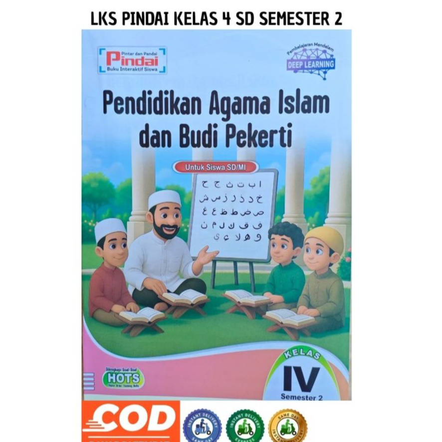Lks Pindai Pendidikan Agama Islam Kelas 4 SD/MI Smt 2 Kurmer   Murah