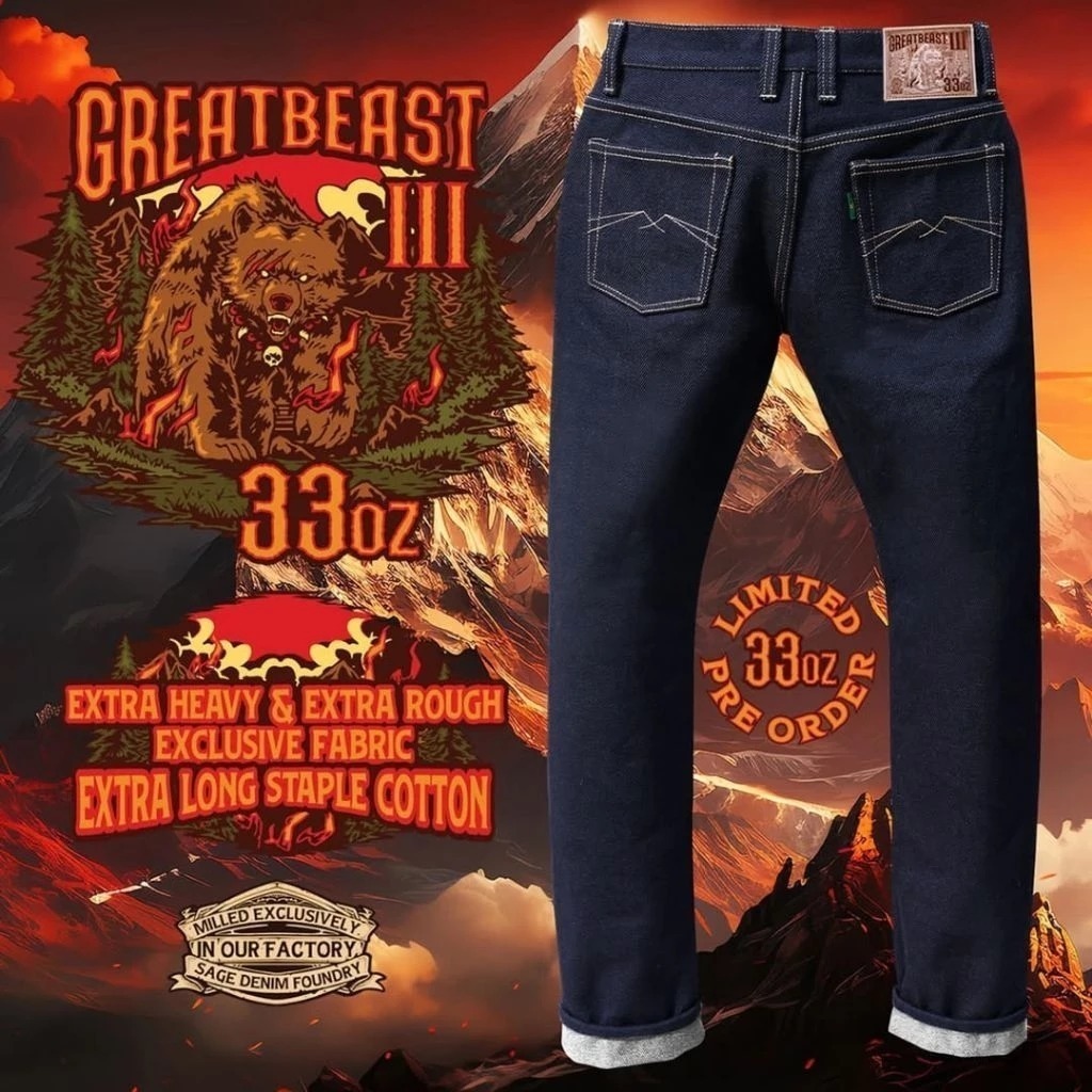 TERMURAH  Sage Denim Greatbeast 33oz