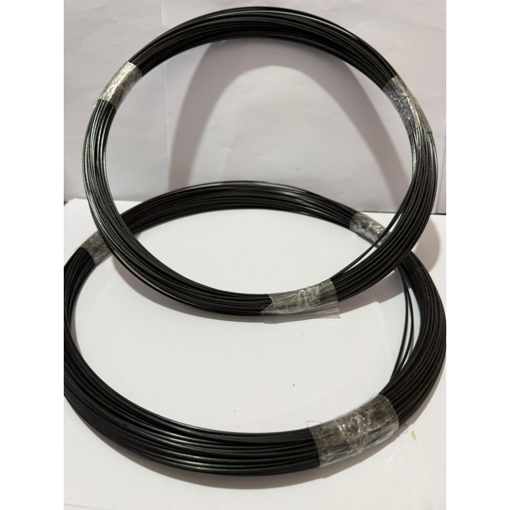 Ruji Fiber  hitam 1,8 mm 50 meter hitam asli jeruji fiber hitam