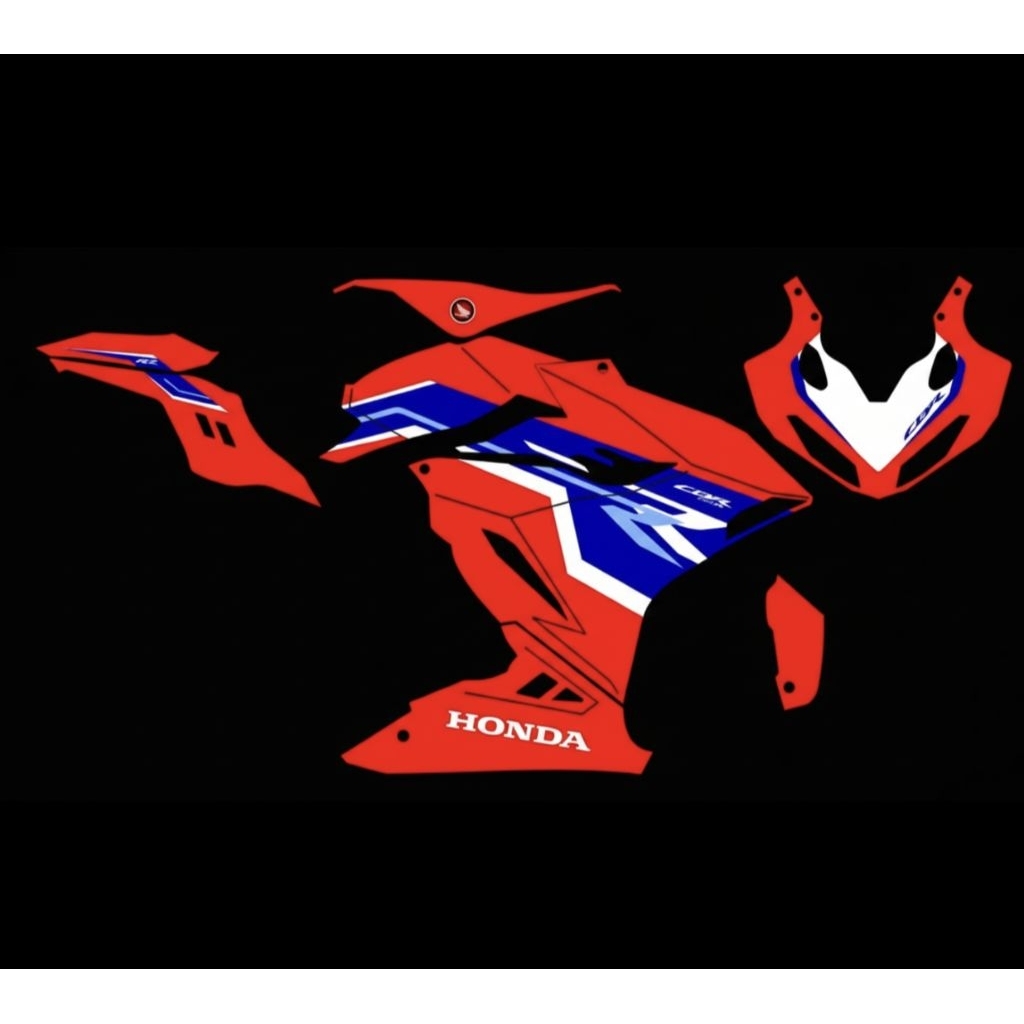 striping CBR 150R K45R Tricolor RR New mirip CBR 250RR