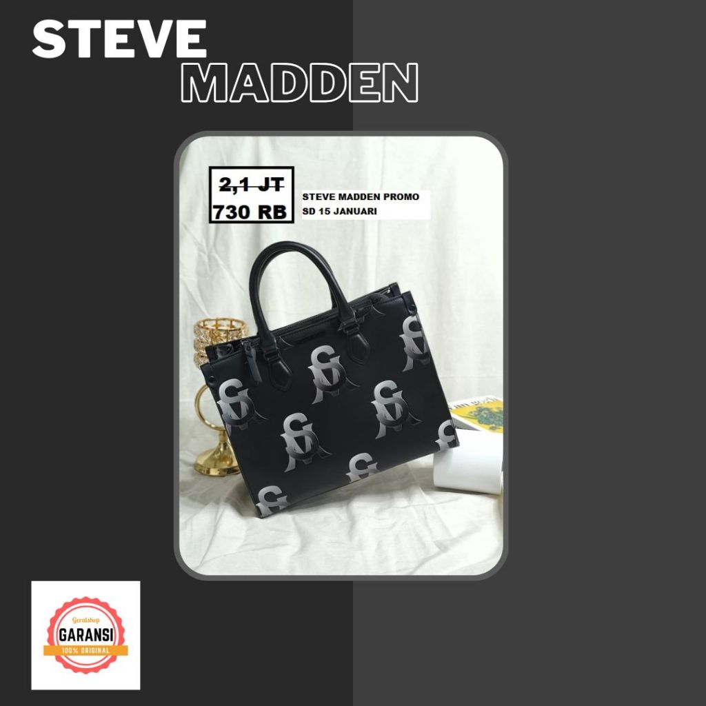 Tas wanita satchel bag STEVE MADDEN 100% original seri BSTILO-O