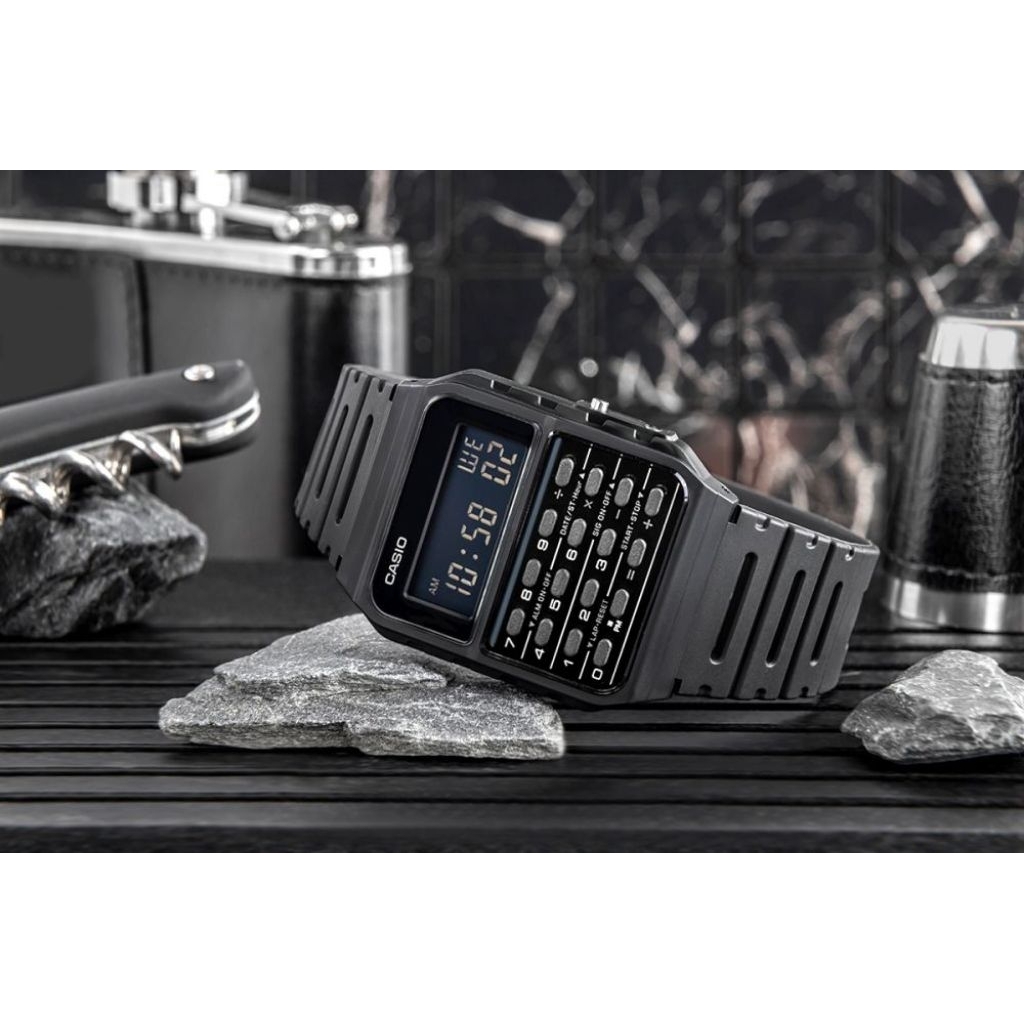Jam Tangan Pria Terbaru Merk Casio CA53WF-1BEF (Casio Kalkulator) Original Bergaransi Resmi