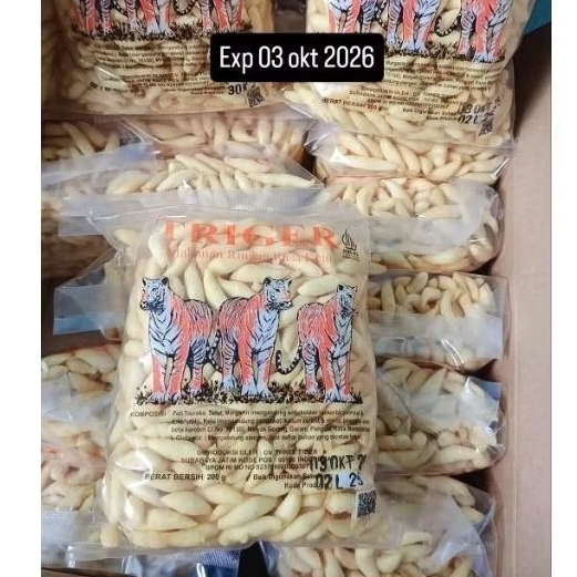 Tiger- bidaran keju camilan ringan