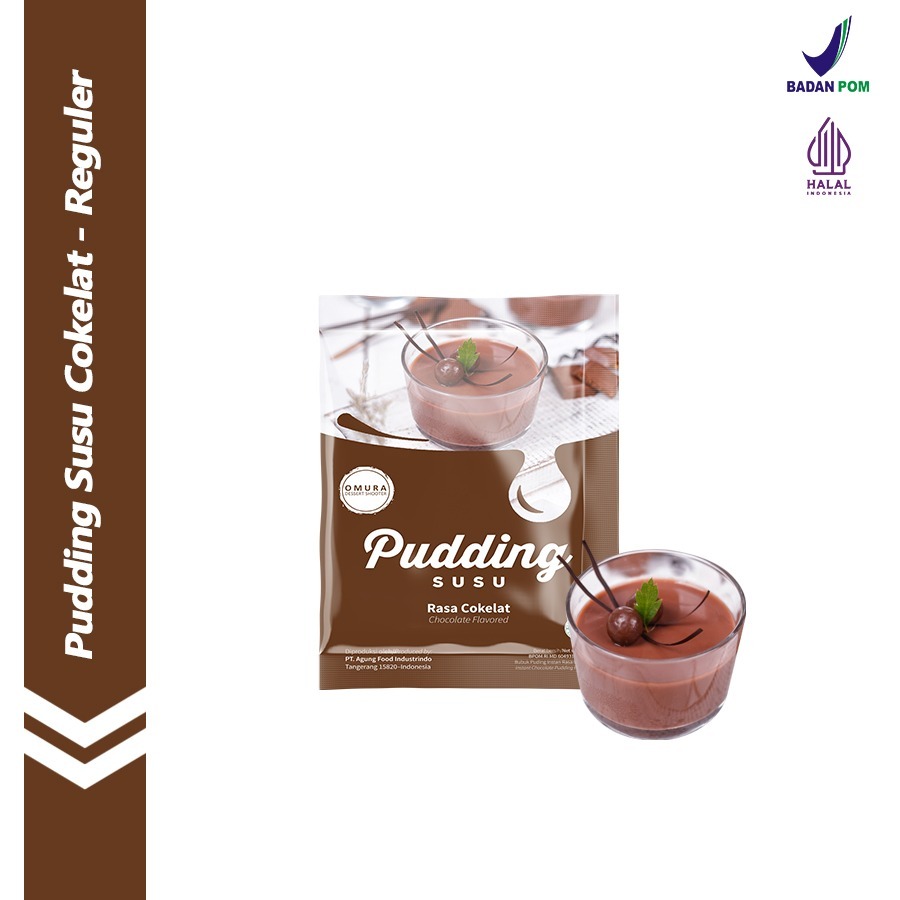 Puding Susu Milky Pudding Rasa Coklat / Cokelat / Chocolate Dessert Omura Powder