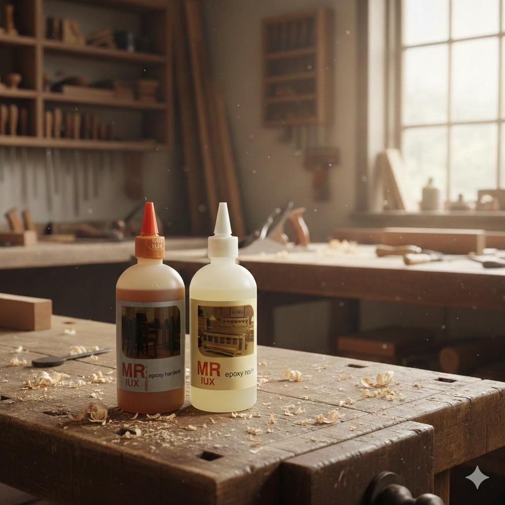 Lem Epoxy 2 Komponen Mr Lux Kemasan 1000 Ml / 1 Kg Lem Kayu Epoxy Resin Hardener Mr Lux Co