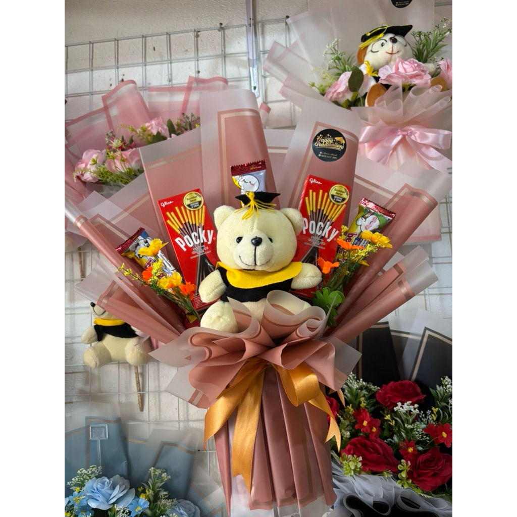 Buket Makanan Wisuda/Polos - Buket Snack