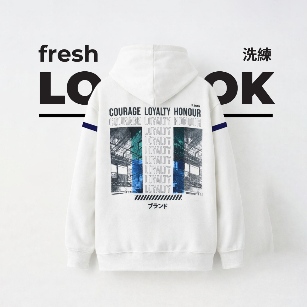 Ryusei Jaket Pria Loyalty CMB White