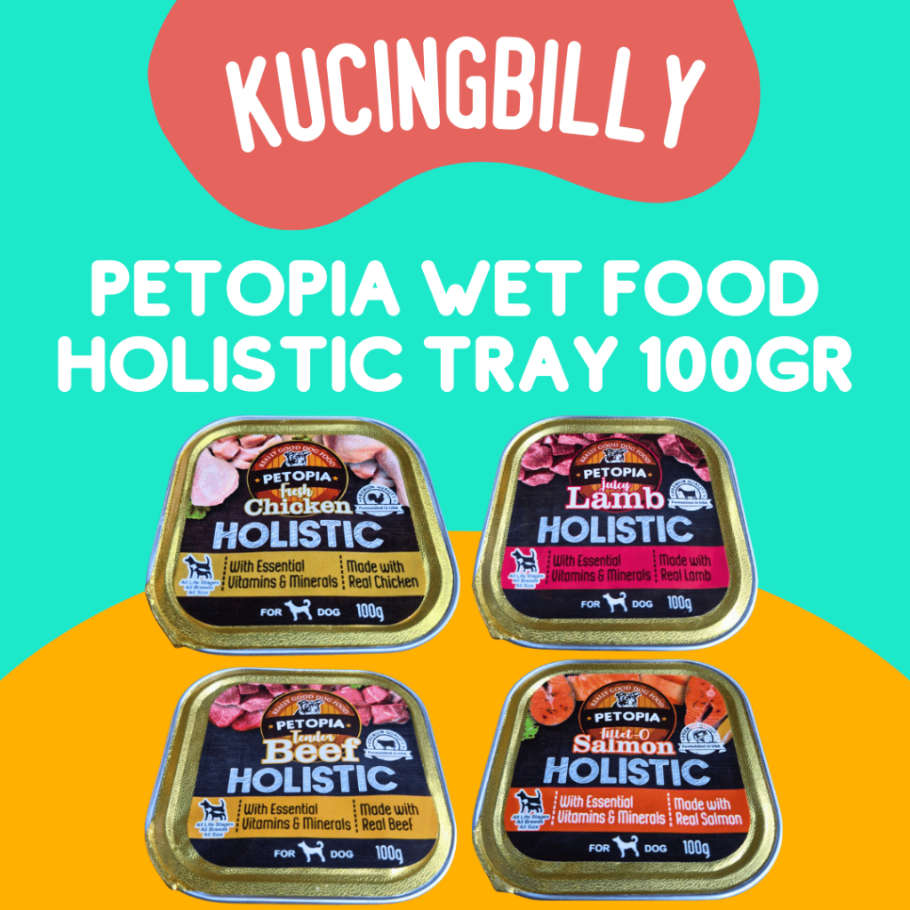 ​Petopia Holistic Wet Dog Food Tray 100gr – Nutrisi Lengkap & Lezat
