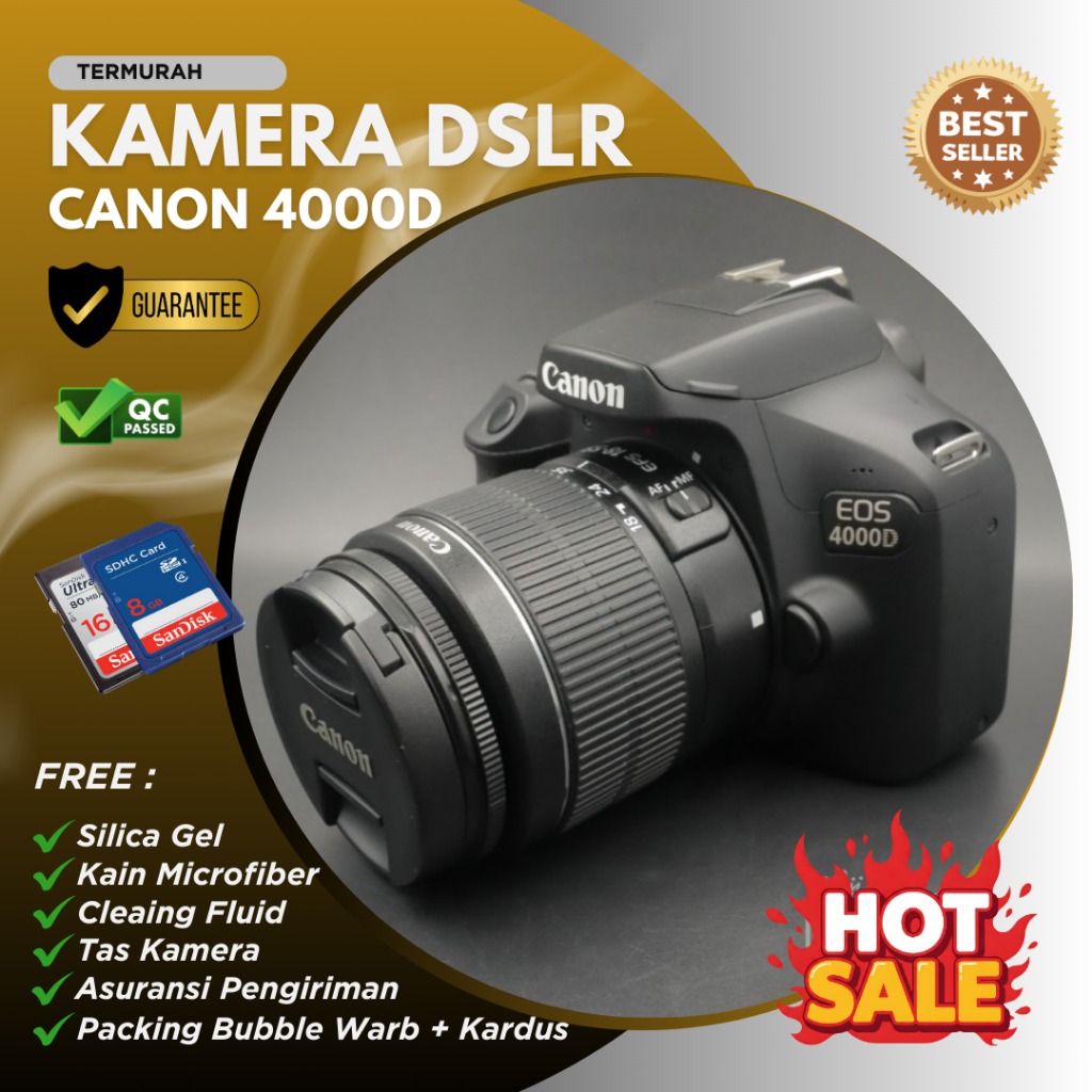Kamera Dslr Canon EOS 4000d Murah