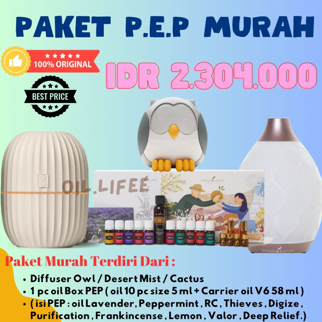 PREMIUM EXPERIENCE PACKAGE DIFFUSER DAN OIL BOX LENGKAP AROMA TERAPI YL ORIGINAL BARU SEGEL