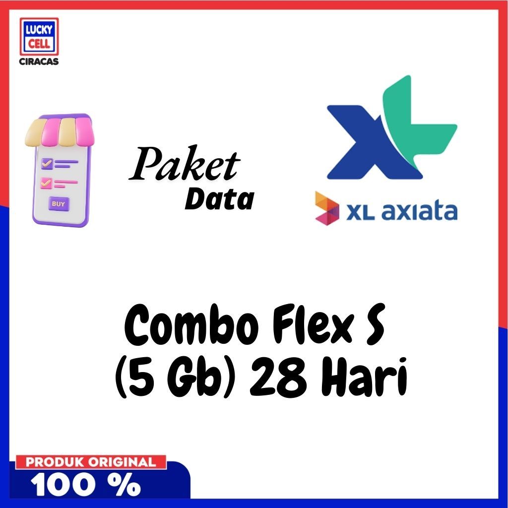 Voucher Data XL Combo Flex S 28 Hari NASIONAL - Lucky Cell Voucher Ciracas