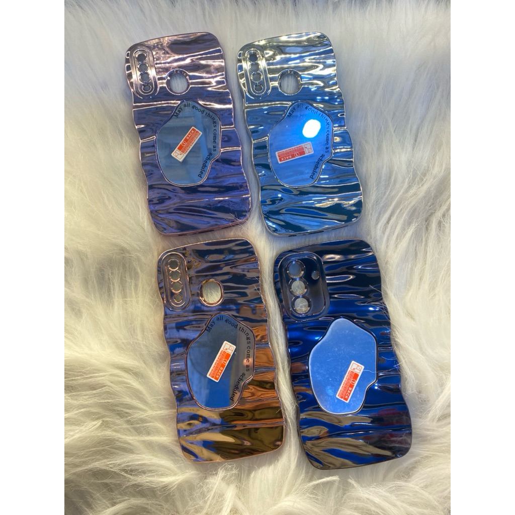 Case Wavy Mirror untuk Samsung A12, A14, A20, A20.s, A32, A34, A50/A30.s, A51