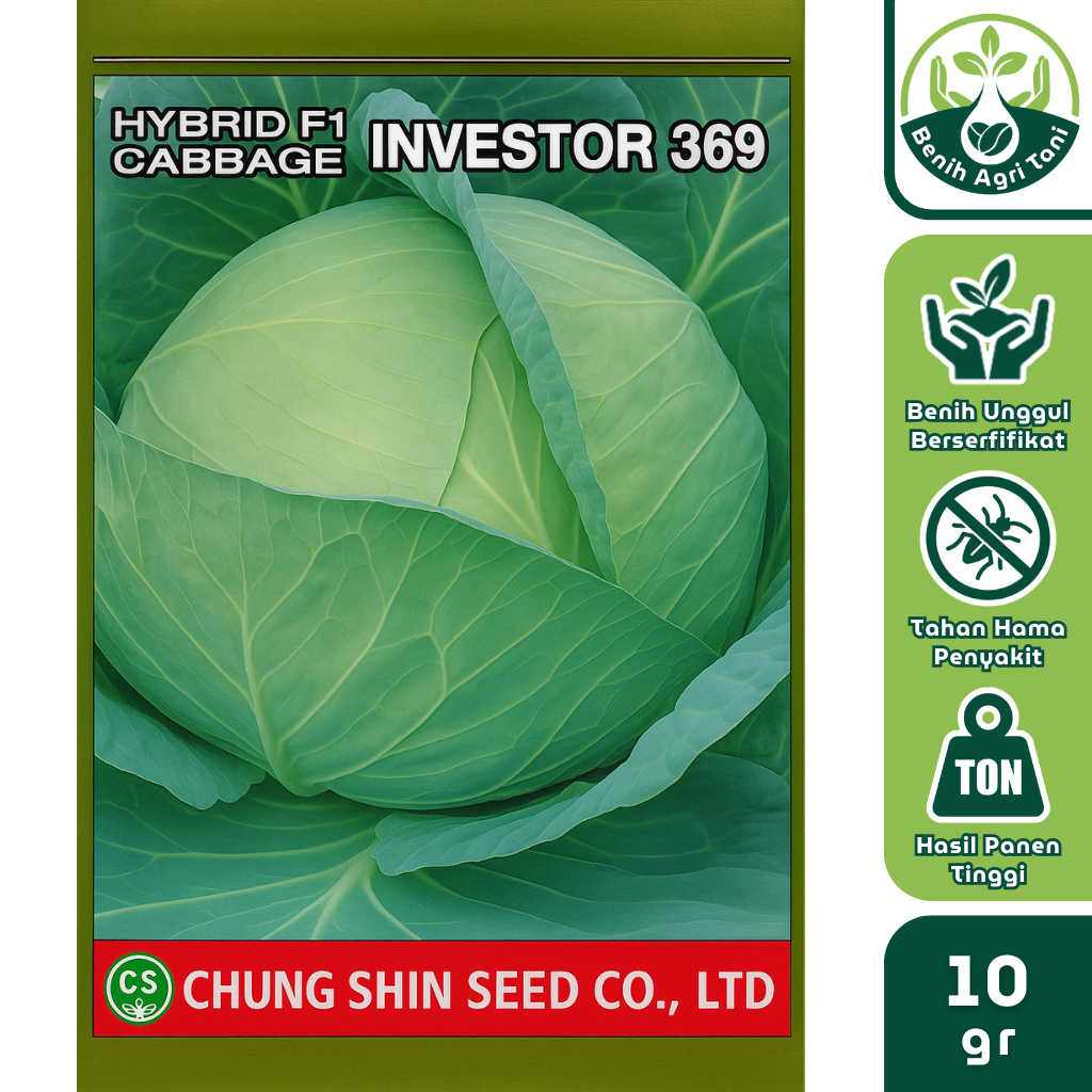 INVESTOR 369 10 gr Benih Kubis F1