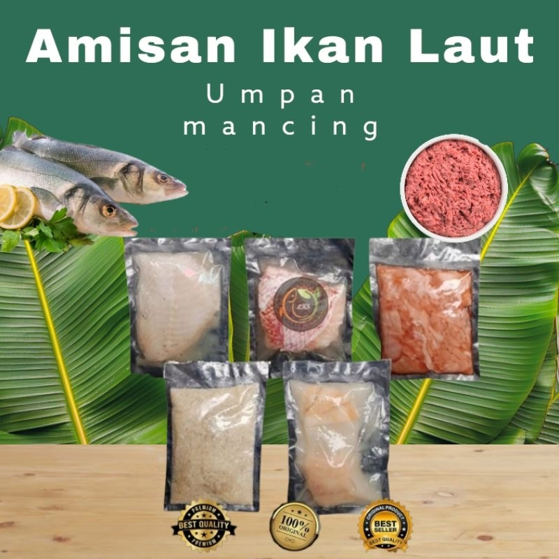 [ AMISAN IKAN LAUT/ TAWAR ] SALMON - KAKAP - KERAPU - NILA - EKOR KUNING - GINDARA - TONGKOL -  KEMB