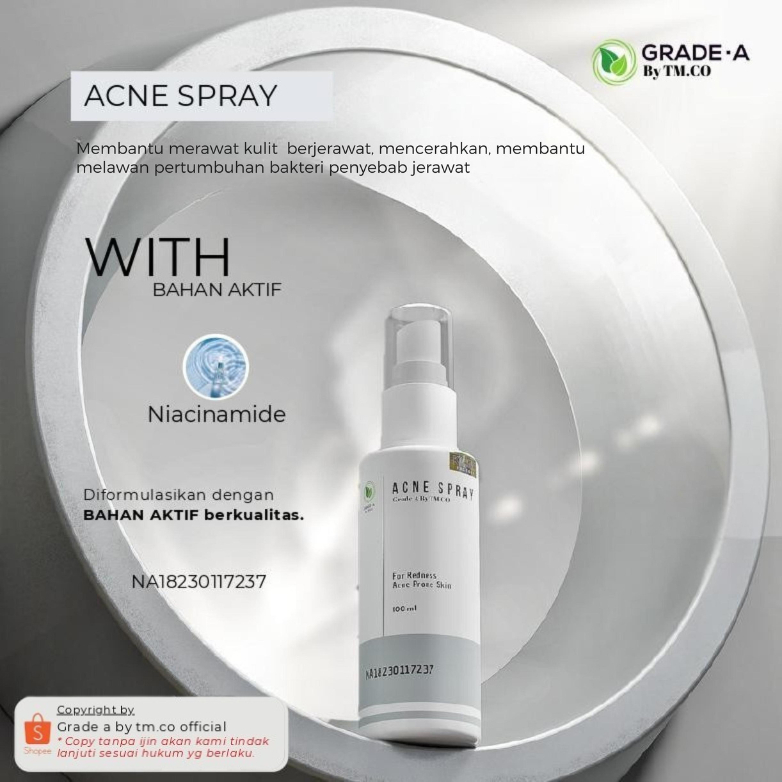 GRADE A BY TMCO - Acne Spray 100ml