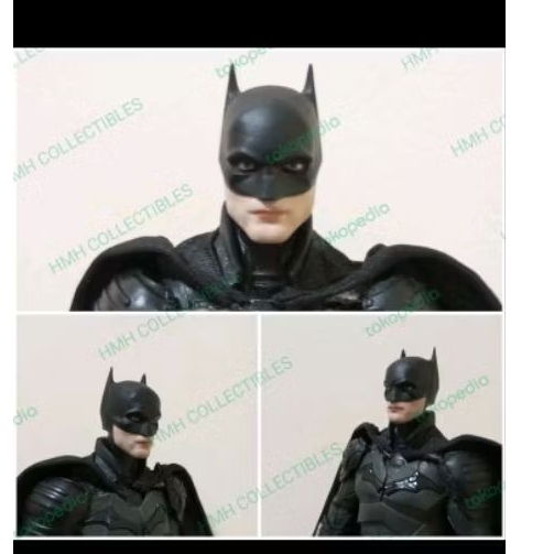 Custom Headsculpt Mcfarlane 1/10 The  Batman Pattinson - For Mezco, Mcfarlane, and any Kitbash 1/12