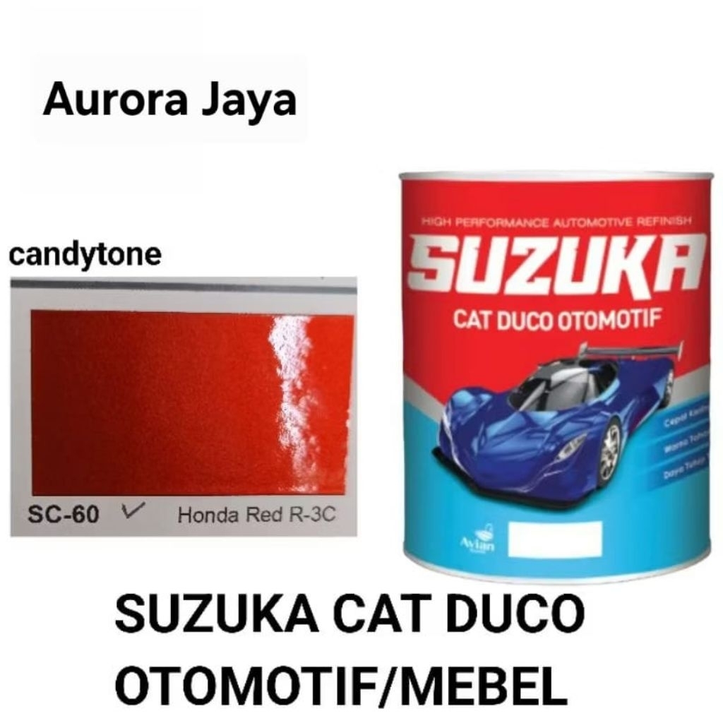 Cat SUZUKA Honda Red S-60 Merah Candy Candytone 200ml / Susuka SC60 Duco Otomotif