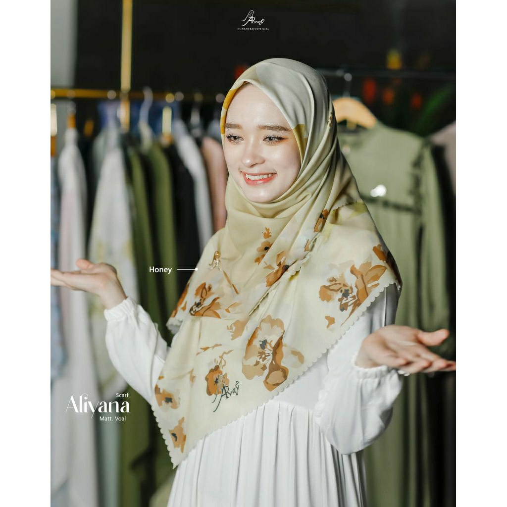 Aliyana Hijab Segiempat Motif Arrafi