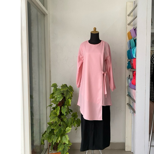 T003 Tunik Pink Polos