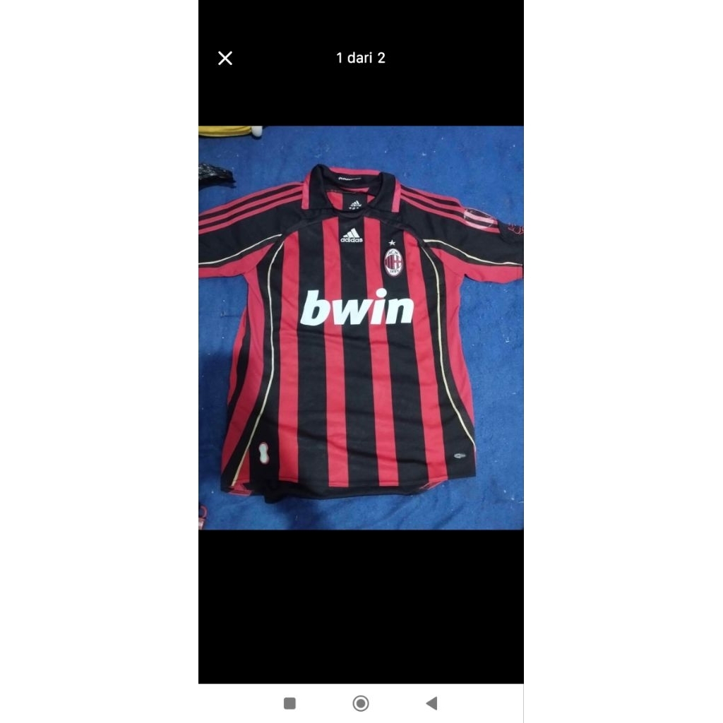 jersey ac milan 2006/07 second