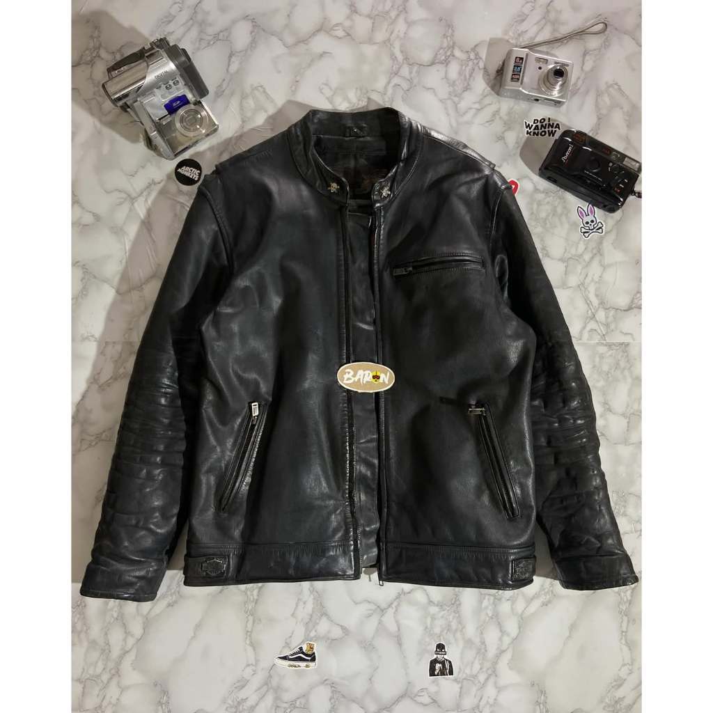 JAKET KULIT HARLEY DAVIDSON SECOND LIKE NEW