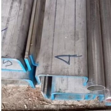 UNP (Kanal U) Stainless ss304 100x50x5mm Panjang 1 Meter