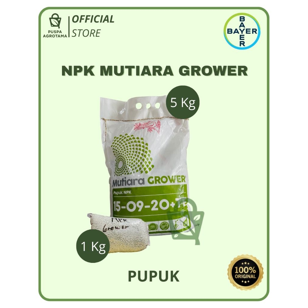 Pupuk NPK MUTIARA GROWER 1kg/5kg