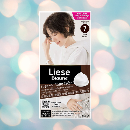 HT - Liese Blaune Bubble Hair Color Foam Black Brown Cat Rambut Permanen Jepang Pewarna Rambut Penut