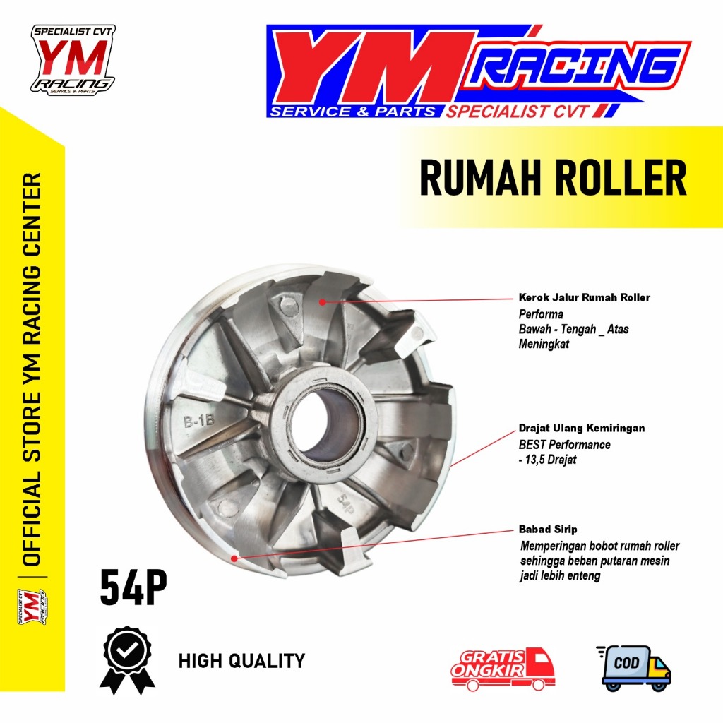 rumah roller bubutan mio j [ rumah roller rcing xride 115 ( rumah roller mio soul gt / rumah roller 