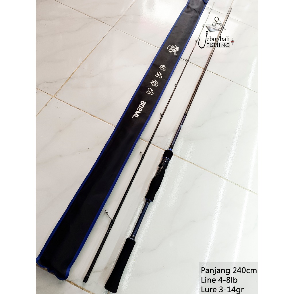 (KHUSUS KURIR GRAB/GOJEK SAJA) Rod Joran Pancing Spinning ORCA SAGA 802