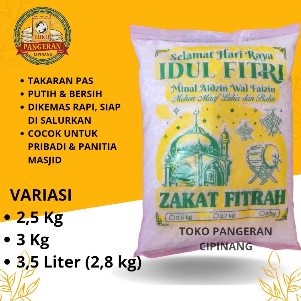 beras zakat fitrah
