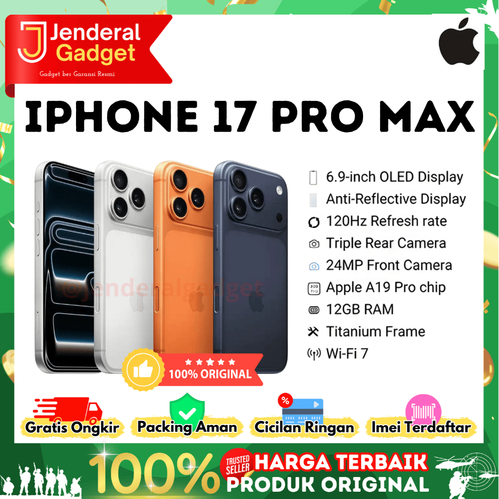 Apple Iphone 17 Pro Max 2TB Garansi Resmi Indonesia