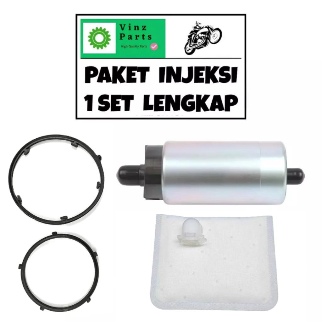 1 SET PAKET INJEKSI ROTAK + FILTER + KARET SEAL + ORING POMPA BENSIN FUELPUMP FUEL PUMP CB150R STREE