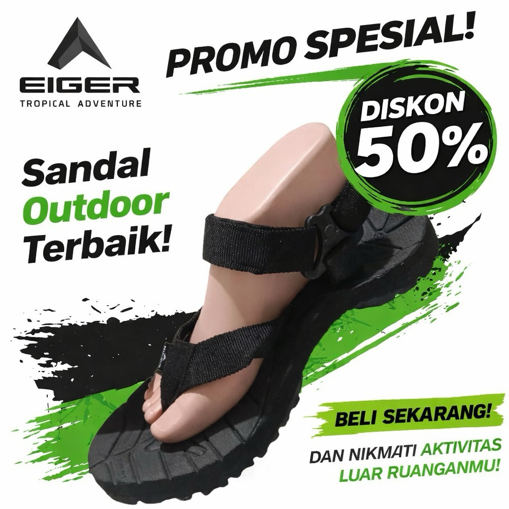 SENDAL JEPIT GUNUNG EIGER ORIGINAL 100%, sendal pria dan wanita