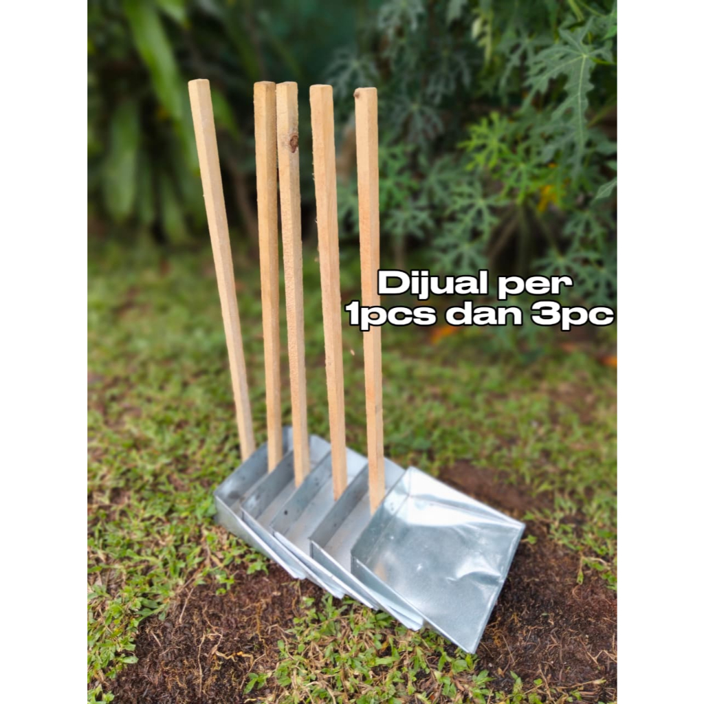 Cikrak Seng Pengki Seng Serokan Sampah Kaleng Gagang Kayu Pengki Sampah Pengki Seng Gagang