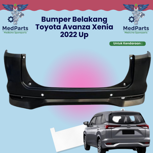 Bumper Bemper Belakang Toyota Avanza Xenia  Baru Import  2022 2023 2024 2025 ( Warna Cat Dasar Hitam